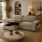 Franklin Sofabed Beige Universal Corner