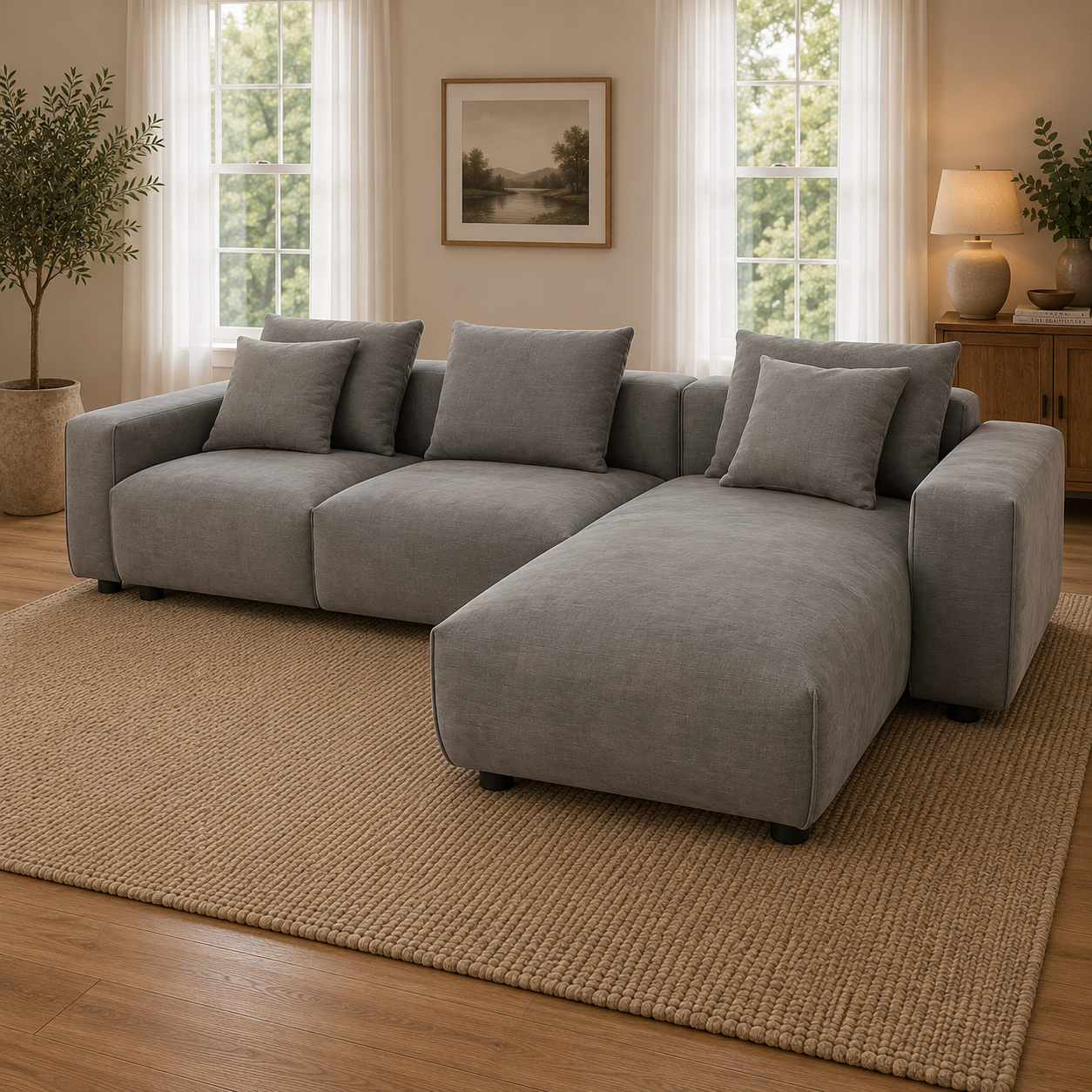 Malibu Sofa Grey Universal Corner