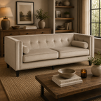Felisa 3 Seat Mink Velvet Sofa