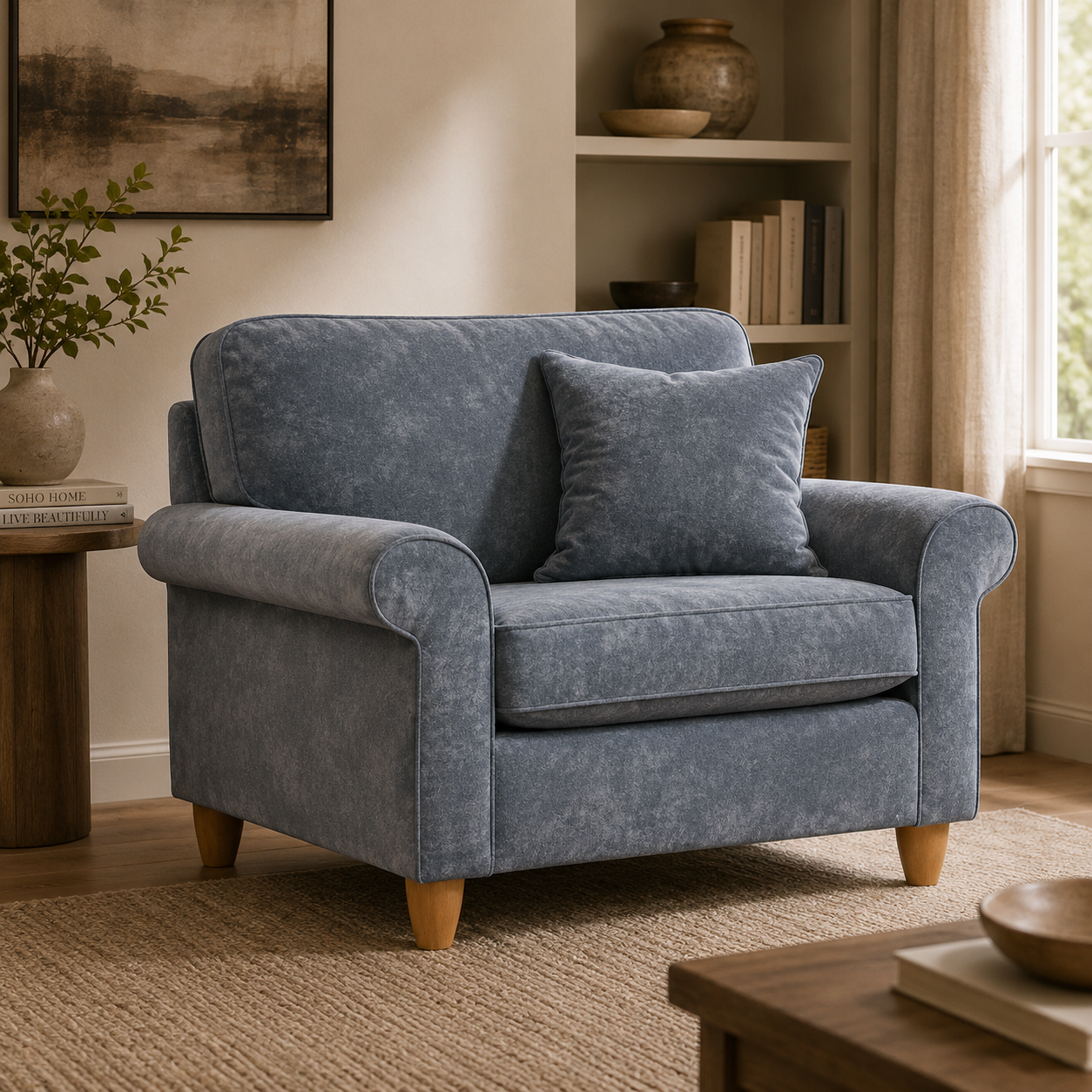 Snuggle Chair Sic - Glory 13 Steel The Great Sofa Company | Sinatra | Dorchester | Abingdon | Ashbury