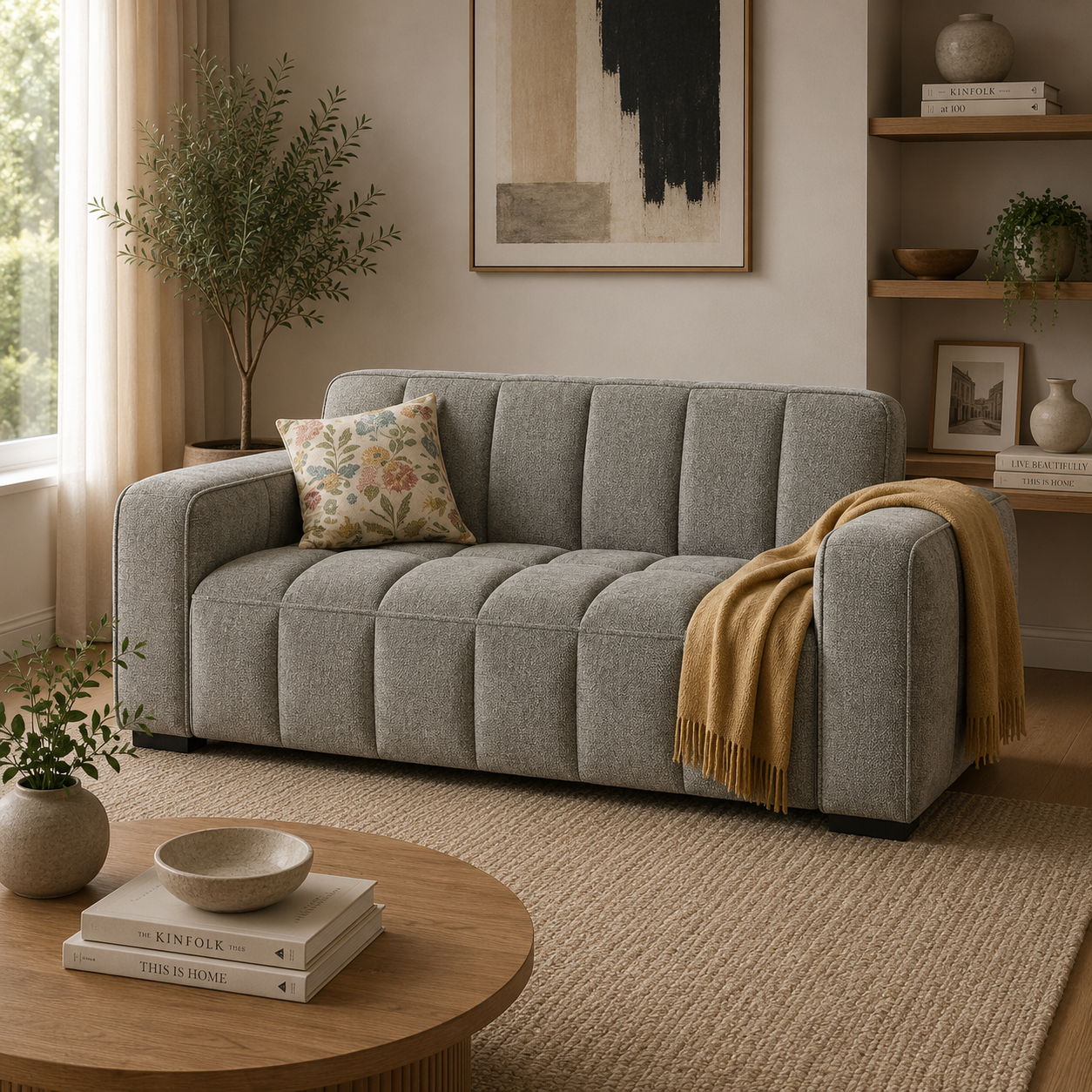 Paris Sofa Grey 3 Seater Sofa