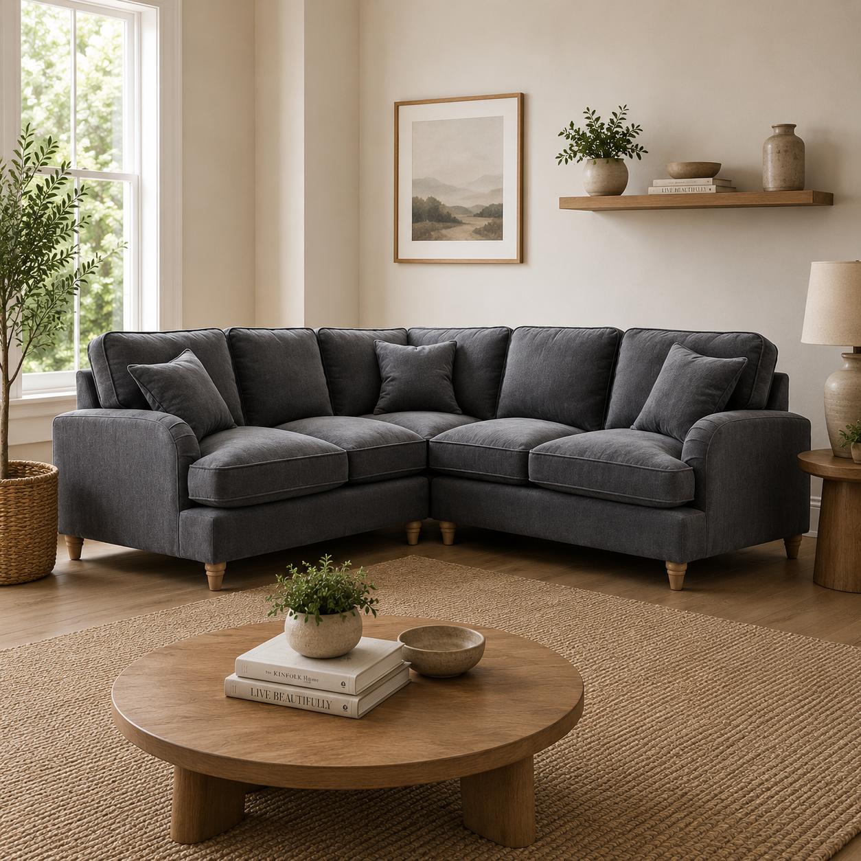 2 Corner 2 Manhattan Charcoal The Great Sofa Company | Piper | Vienna | Arthur | Emeline | Swift | Morris