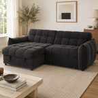 Florida Sofabed Black Universal Corner