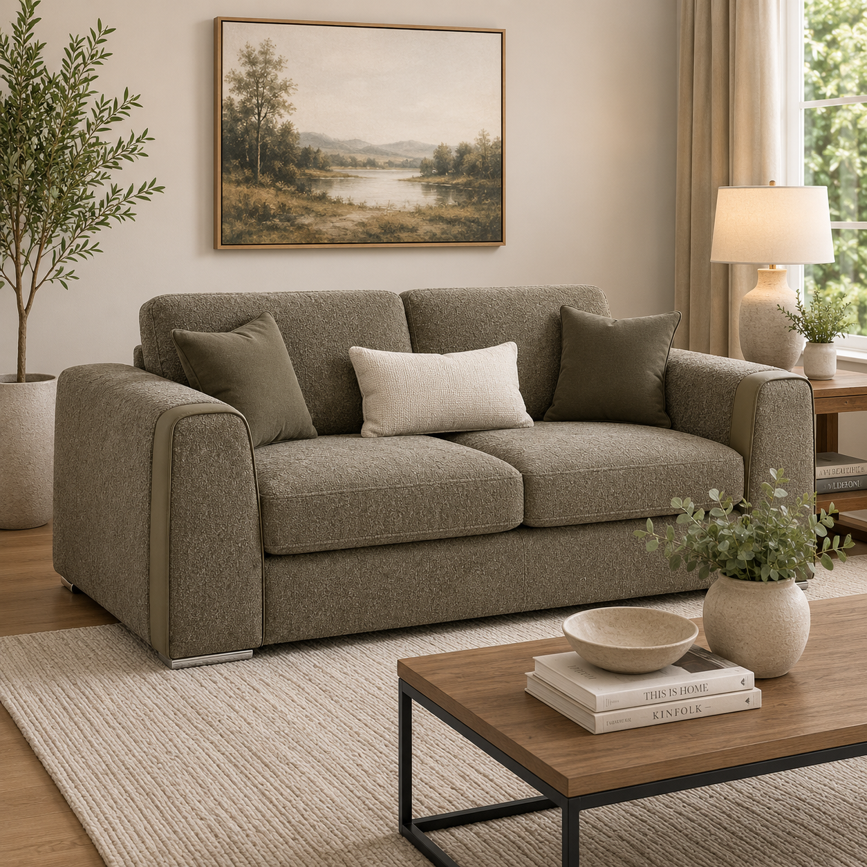 Naples Sofa Mocha 3 Seater