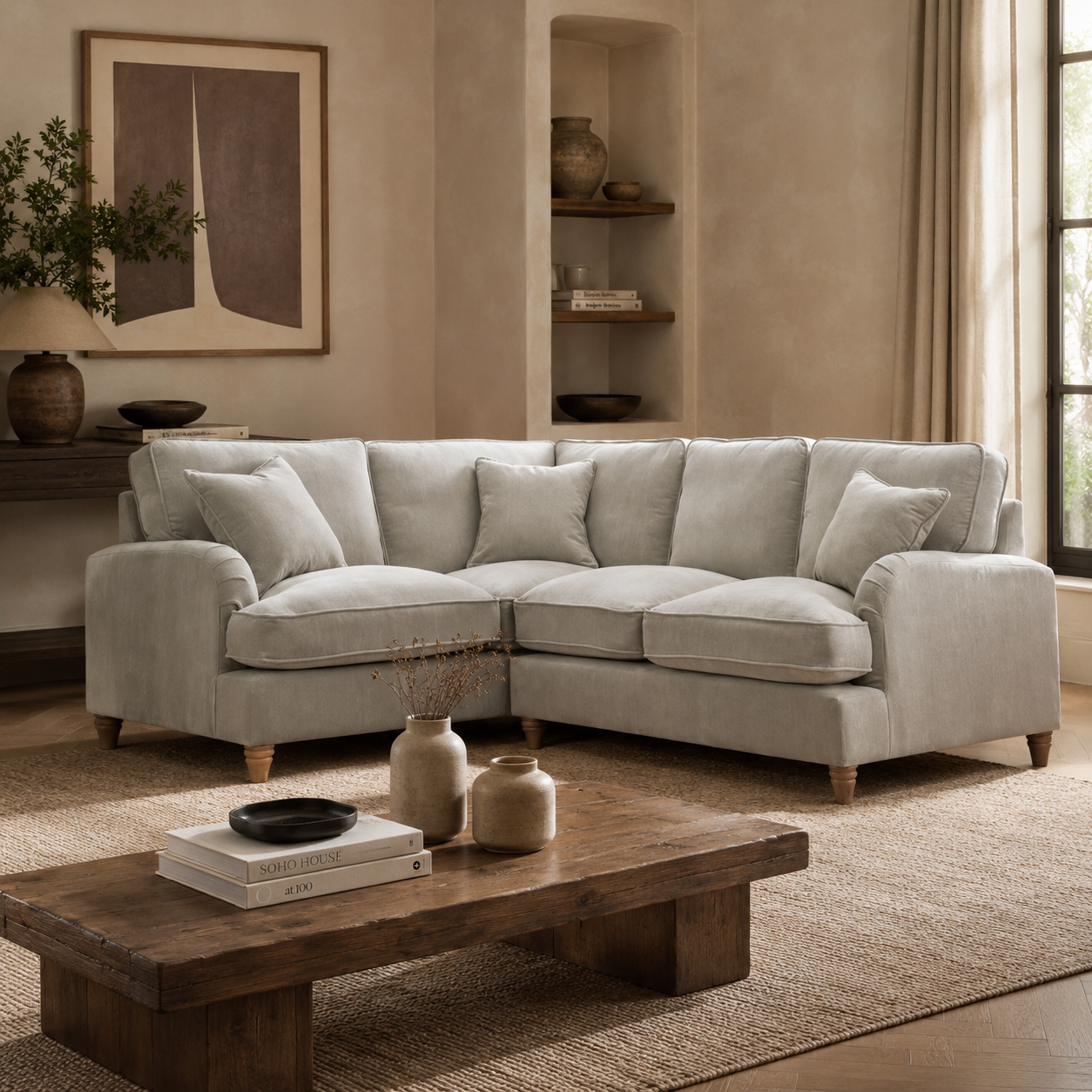 1 Corner 2 Manhattan Putty The Great Sofa Company | Piper | Vienna | Arthur | Emeline | Swift | Morris