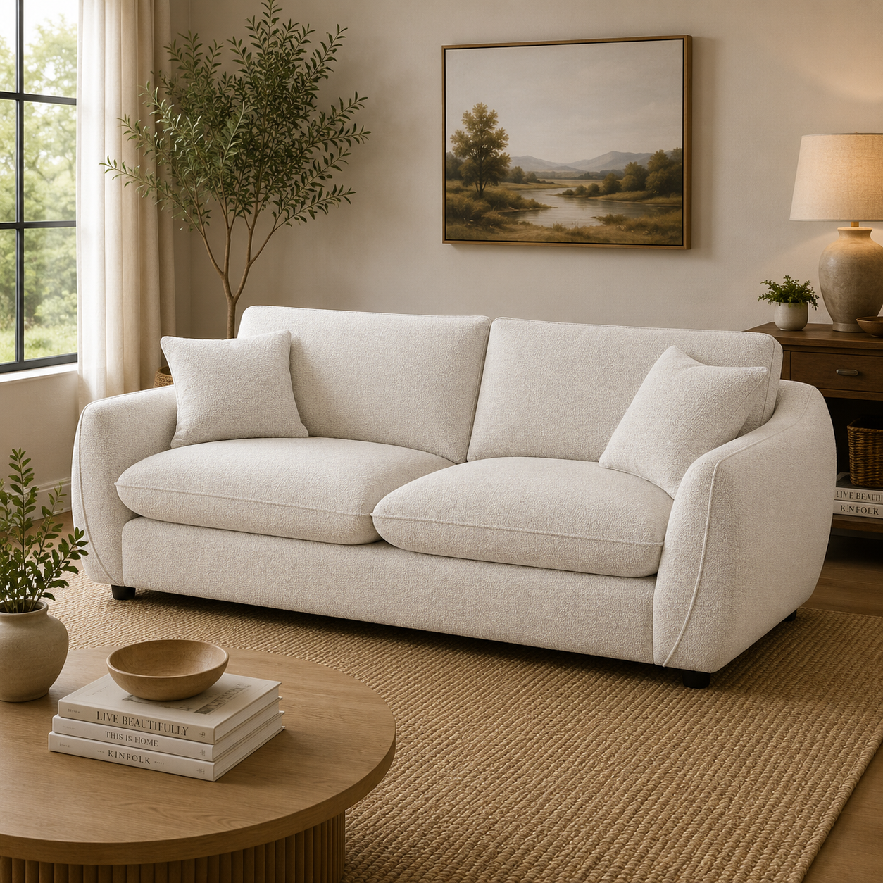 Berlin Sofa Beige 3 Seater