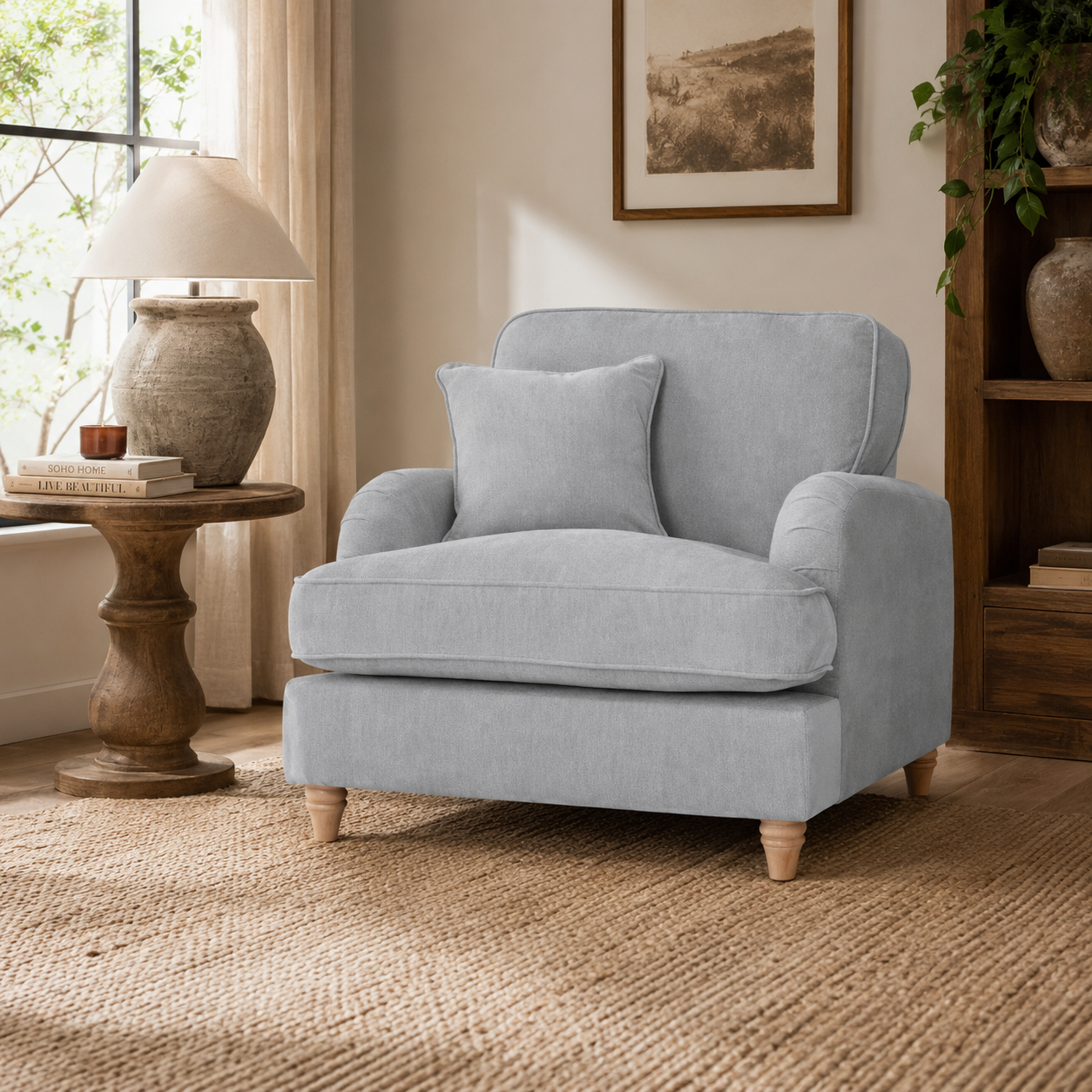 Arm Chair Manhattan Ice The Great Sofa Company | Piper | Vienna | Arthur | Emeline | Swift | Morris