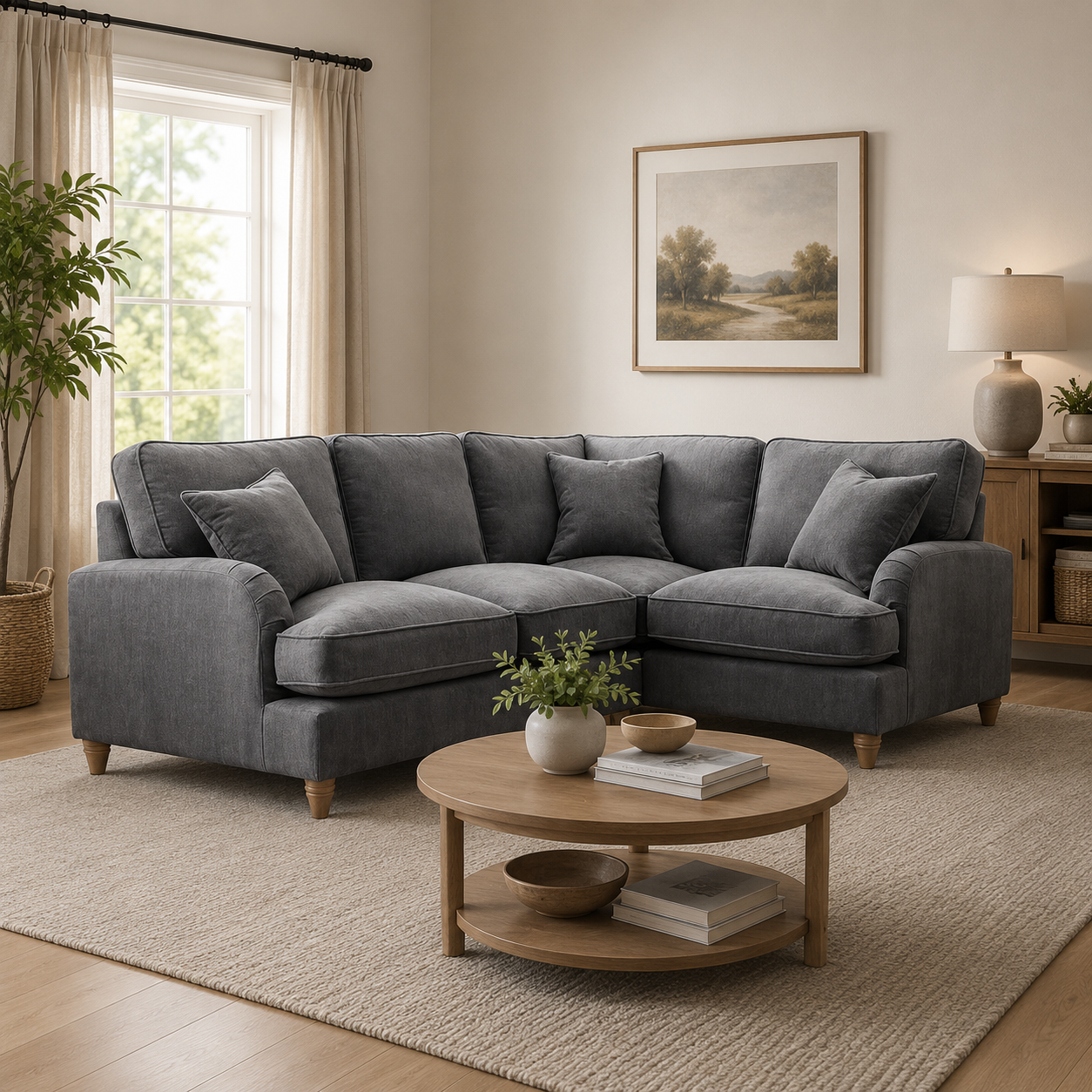 2 Corner 1 Manhattan Charcoal The Great Sofa Company | Piper | Vienna | Arthur | Emeline | Swift | Morris