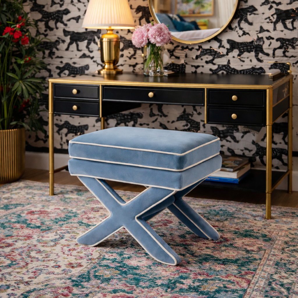 Rhode Ice Blue Stool