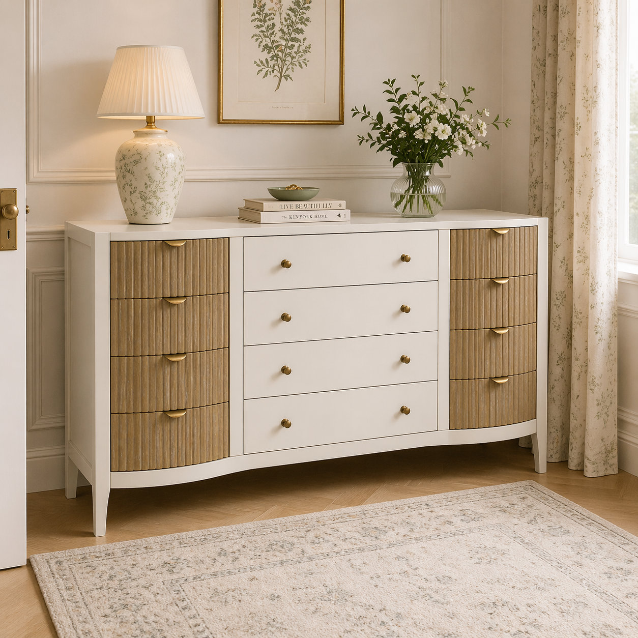 Abbeydale Soft Natural 12 Drawer Chest