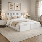 Oxford Double Bed White
