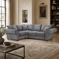 Windsor Fullback Sofa Grey Left Hand Facing Corner