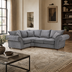 Windsor Fullback Sofa Grey Left Hand Facing Corner