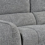 Turin Electric Recliner Sofa Charcoal Left Hand Corner