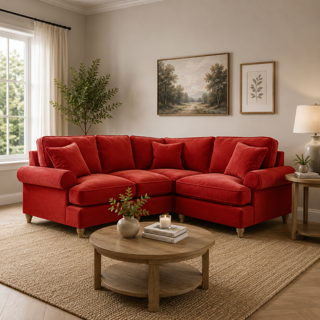 2 Corner 1 Manhattan Apricot The Great Sofa Company | Victoria | Bromfield | Lola | Alfie | Mari | Longfellow | Duresta Style