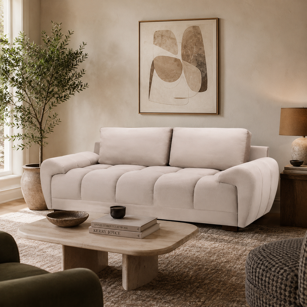 Azzuro Sofa Mocha 3 Seater