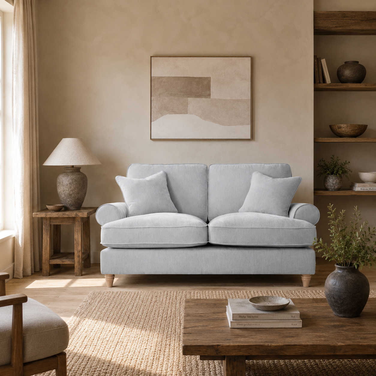 2 Seater Sofa Manhattan Ice The Great Sofa Company | Victoria | Bromfield | Lola | Alfie | Mari | Longfellow | Duresta Style