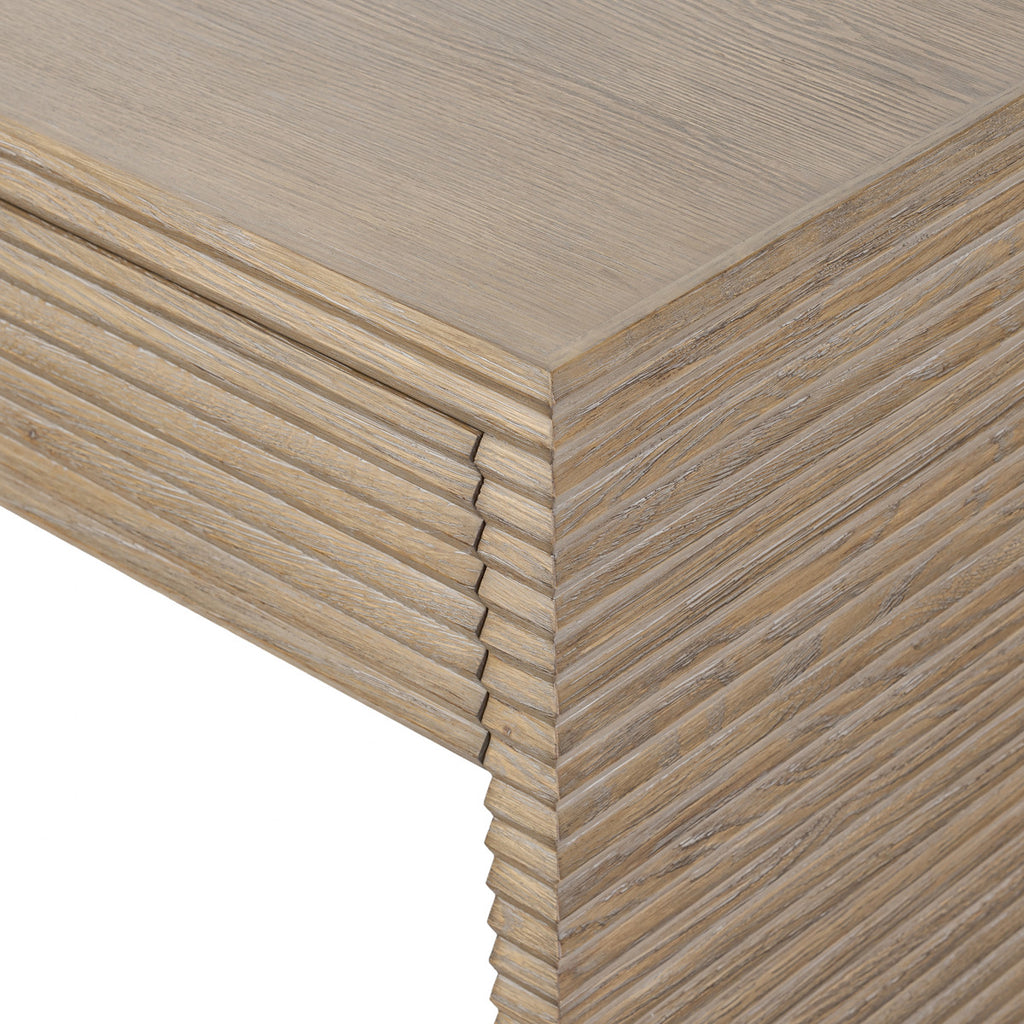 Oakham Ribbed Oak Desk