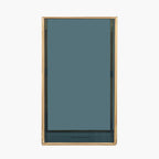 Brass Metal and Smoked Glass Panelled Square Hurricane Large