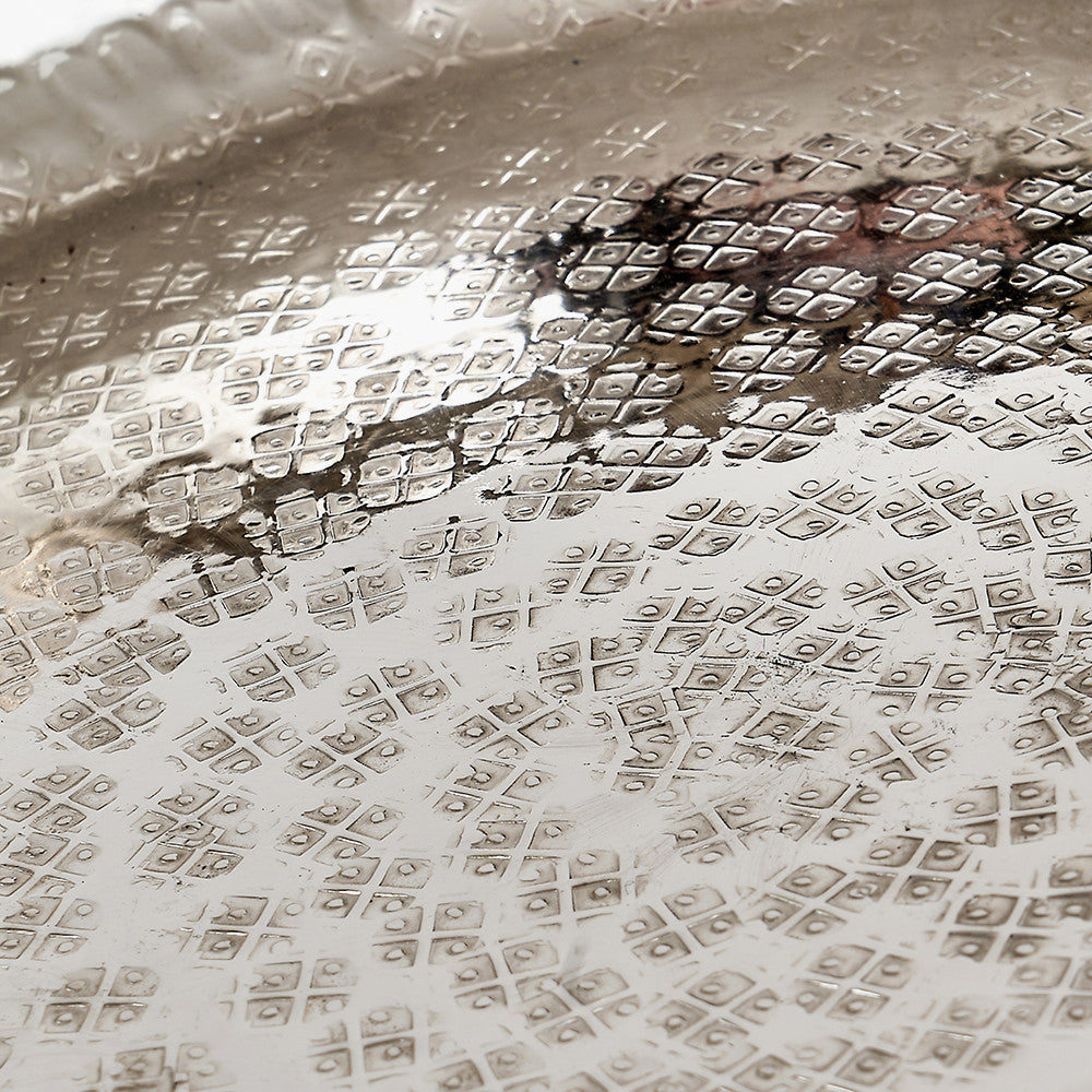 Silver Hammered Metal Bowls