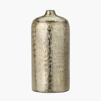 Gold Metal Hammered Vase Tall
