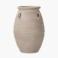 Grey Wash Fibrestone Decorative Vase with Handles Large