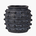Black Bobble Fibrestone  Decorative Planter