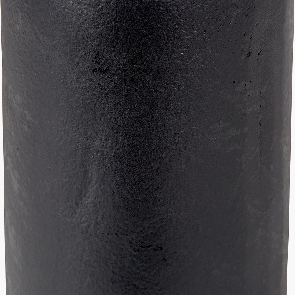 Black Metal Bullet Vase