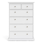Paris Chest of 6 Drawers in White