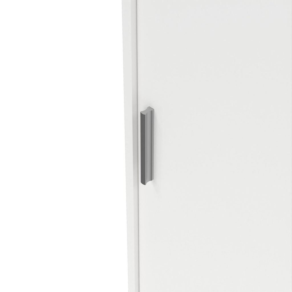 Naia Wardrobe with 2 Sliding Doors + 1 Door + 3 Drawers in White