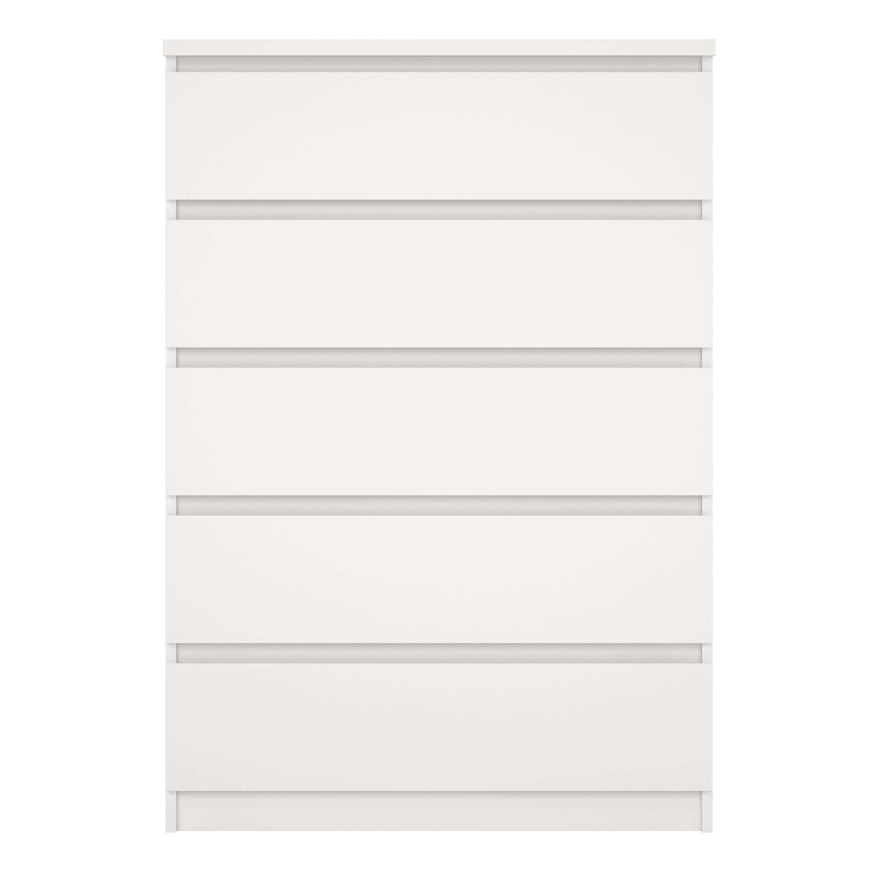 Naia Chest of 5 Drawers in White