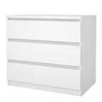 Naia Chest of 3 Drawers in White