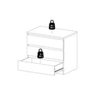 Naia Chest of 3 Drawers in Jackson Hickory Oak