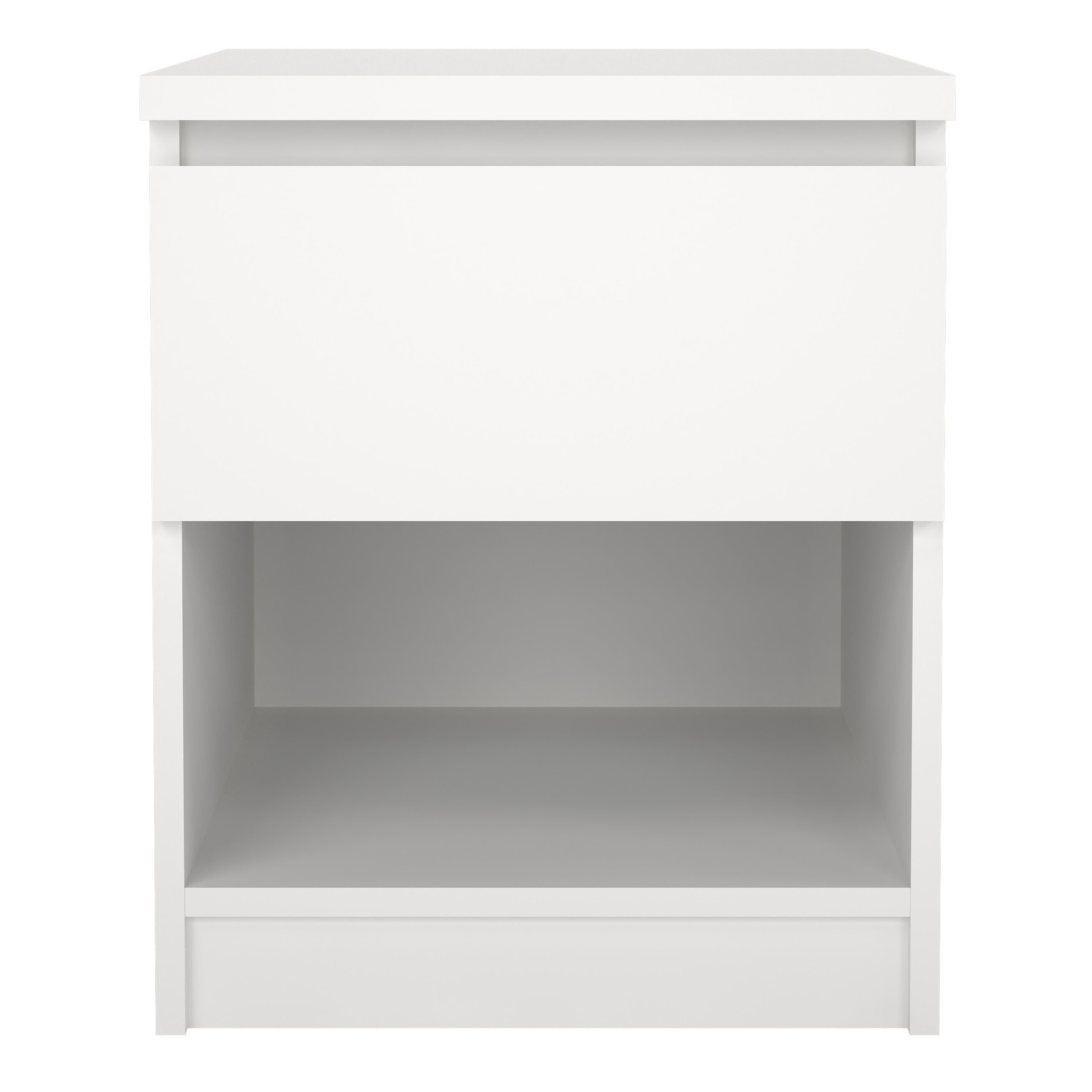 Naia Bedside 1 Drawer 1 Shelf in White