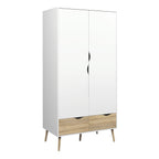 Oslo 3 Piece Bedroom Set White & Oak
