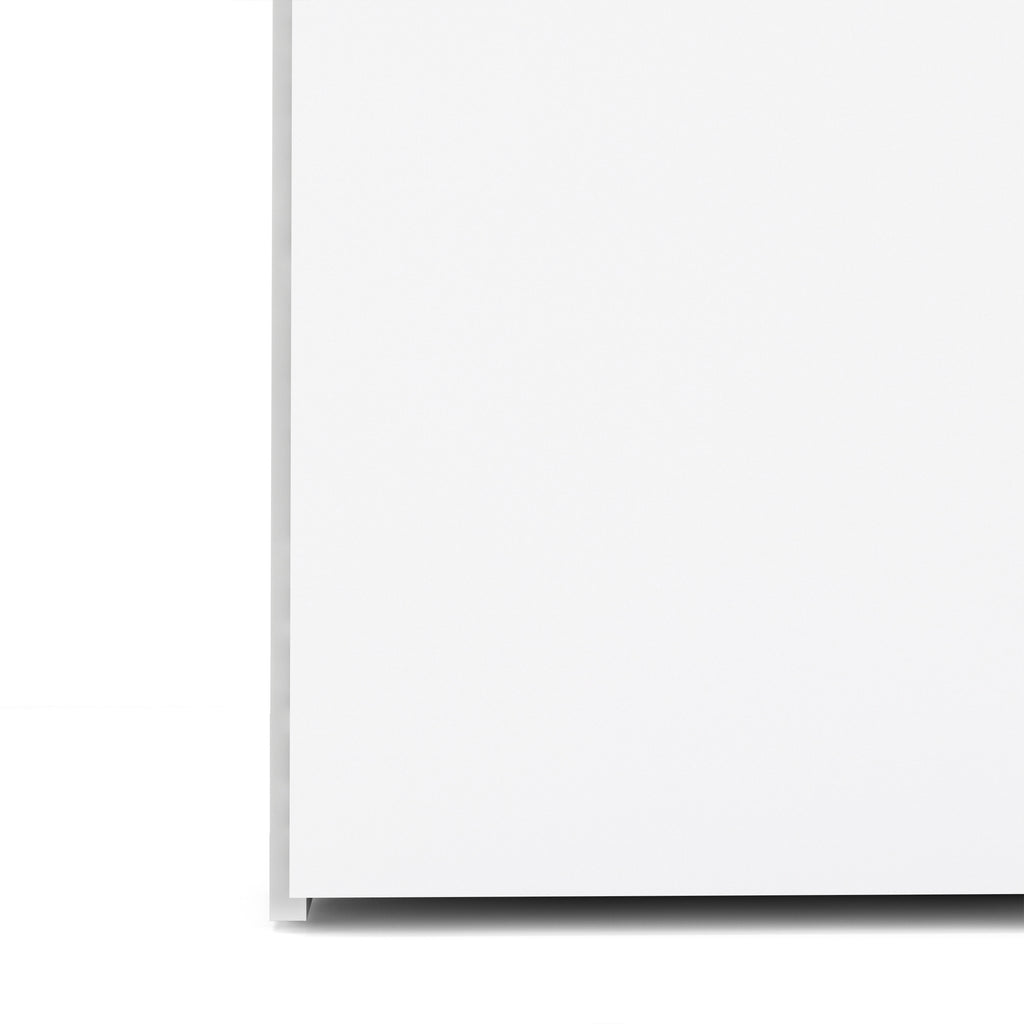 Space Wardrobe 3 Doors 3 Drawers in White 2000