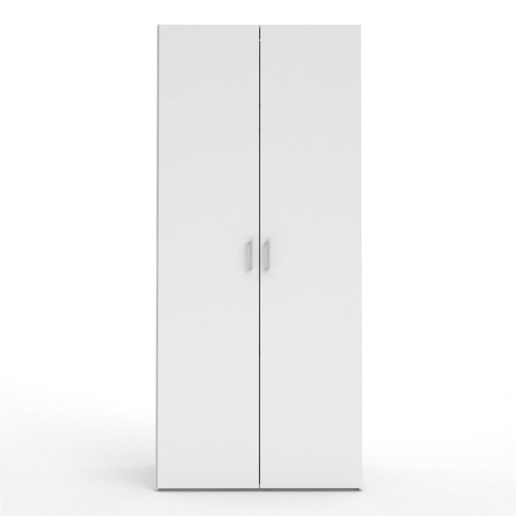 Space Wardrobe 2 Doors White 1750