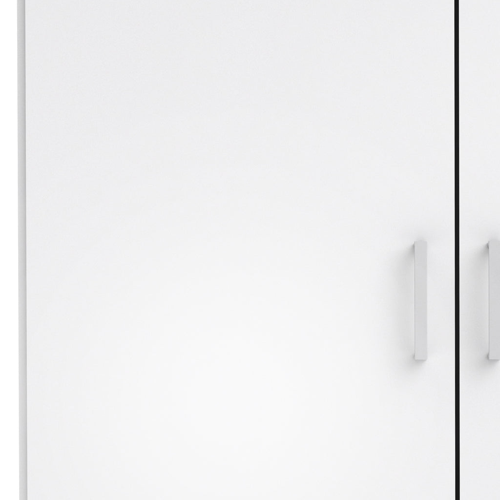Space Wardrobe 2 Doors White 1750