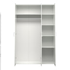 Space Wardrobe 3 Doors White 1750