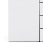 Space Wardrobe 2 Doors 3 Drawers White 1750