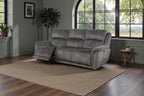 Majestic Grey Lay-Z-Boy Style Fabric Power Recliner 3 seater