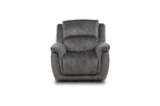Majestic Grey Lay-Z-Boy Style Fabric Power Recliner Armchair