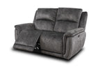 Majestic Grey Lay-Z-Boy Style Fabric Power Recliner 2 Seater Sofa
