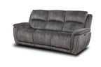 Majestic Grey Lay-Z-Boy Style Fabric Power Recliner 3 seater