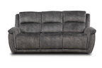 Majestic Grey Lay-Z-Boy Style Fabric Power Recliner 3 seater