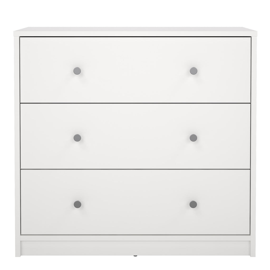 May Chest of 3 Drawers in White