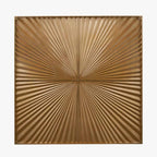 White and Gold Metal Sunburst Wall Art