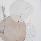 S/2 Natural Abstract Canvases with Natural Frame