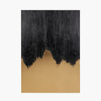 Black and Gold Abstract  Frameless Canvas