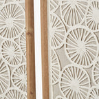 S/2 Cut Out Pattern Natural Paper Design Wall Art with Natural Frames